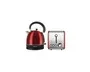 Mellerware Stainless Steel Kettle And Toaster 2 Piece Red Set Rafis Port Elizabeth